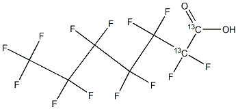 Perfluoroheptanoic acid (PFHpA) (¹³C₂, 99%)