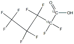 perfluoro-𝑛-pentanoic acid (PFPeA) (¹³C₂, 99%)