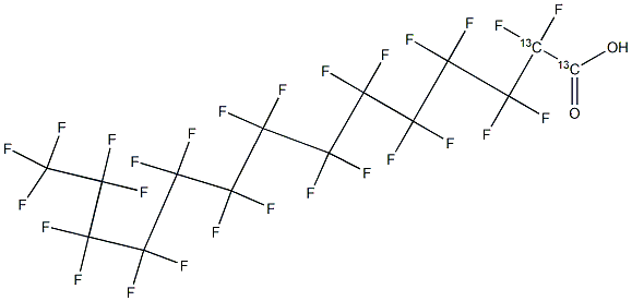 Perfluorotetradecanoic acid (PFTeDA)(1,2-¹³C₂, 99%)