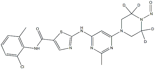 N‑Nitroso Dasatinib‑d₄ (no over‑deuteration)