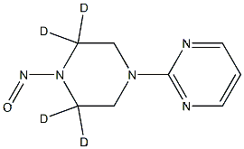 2‑(4‑Nitrosopiperazine‑1‑yl)pyrimidine‑d₄  (no over‑deuteration)