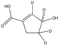 3-Hydroxycyclopent-1-enecarboxylic acid-d4 (HOCPCA)